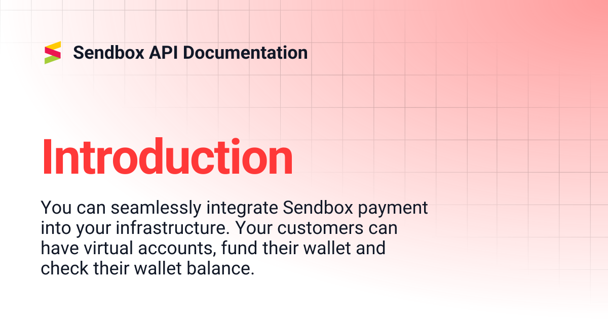 Introduction | Sendbox API Documentation